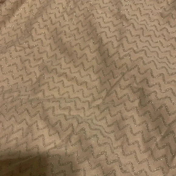 Three pink hearts glitter Chevron button back blouse - Picture 3 of 4